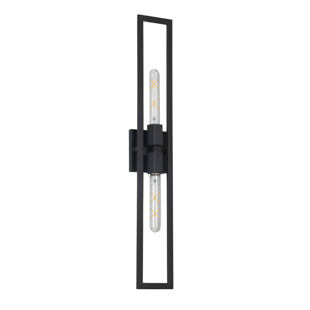 Dainolite Canada - Two Light Wall Sconce - Wisteria - Matte Black- Union Lighting Luminaires Decor