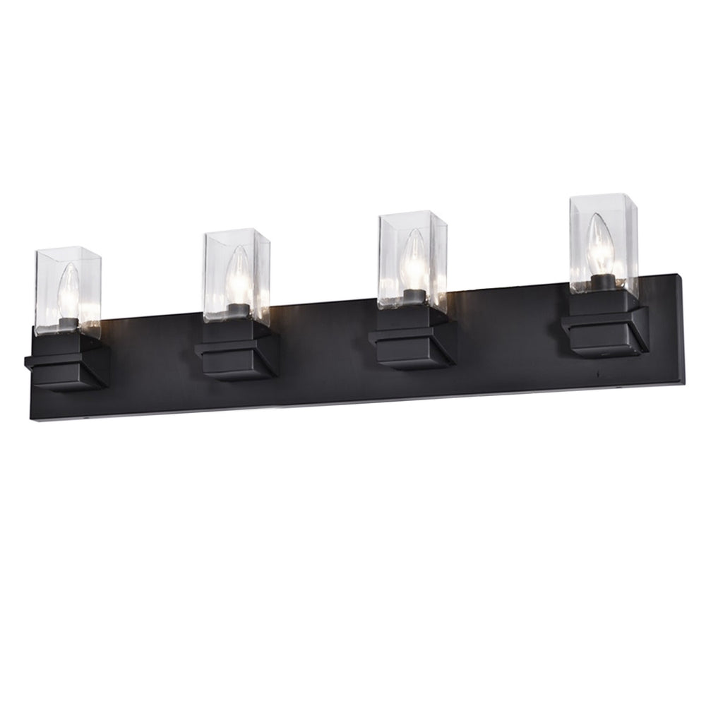 Dainolite Canada - Four Light Vanity - Veronica - Matte Black- Union Lighting Luminaires Decor