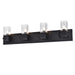 Dainolite Canada - Four Light Vanity - Veronica - Matte Black- Union Lighting Luminaires Decor