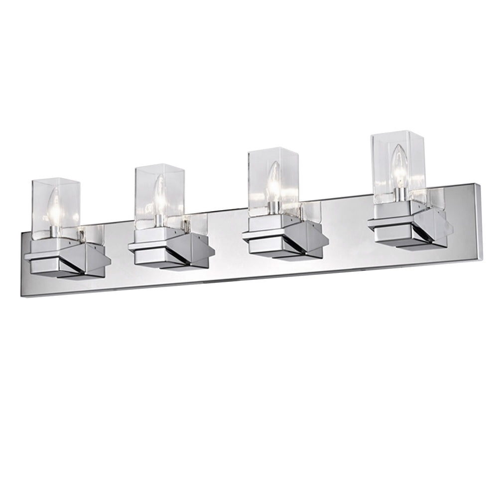Dainolite Canada - Four Light Vanity - Veronica - Polished Chrome- Union Lighting Luminaires Decor