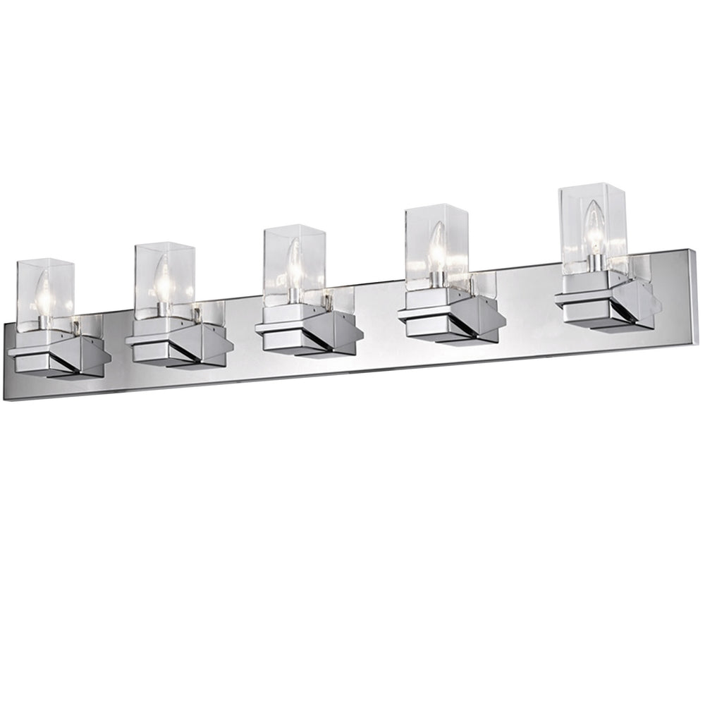 Dainolite Canada - Five Light Vanity - Veronica - Polished Chrome- Union Lighting Luminaires Decor