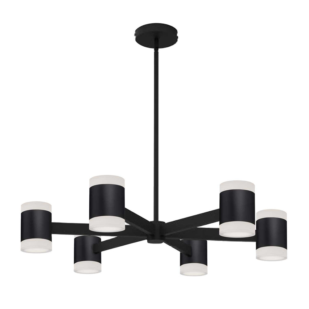 Dainolite Canada - LED Chandelier - Wilson - Matte Black- Union Lighting Luminaires Decor