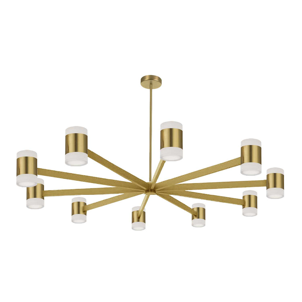 Dainolite Canada - LED Chandelier - Wilson - Aged Brass- Union Lighting Luminaires Decor