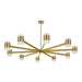 Dainolite Canada - LED Chandelier - Wilson - Aged Brass- Union Lighting Luminaires Decor