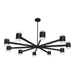 Dainolite Canada - LED Chandelier - Wilson - Matte Black- Union Lighting Luminaires Decor