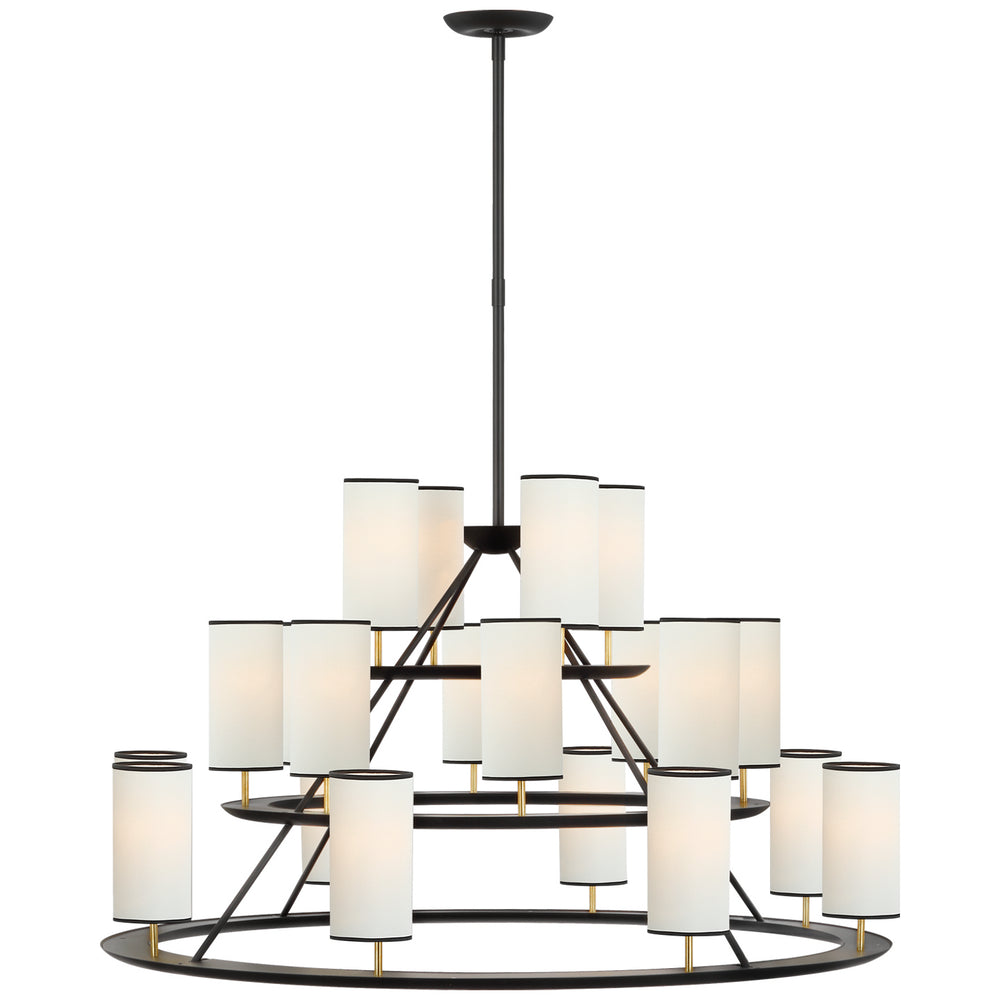 Visual Comfort Signature Canada - LED Chandelier - Trevi - Matte Black and Gild- Union Lighting Luminaires Decor
