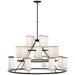 Visual Comfort Signature Canada - LED Chandelier - Trevi - Matte Black and Gild- Union Lighting Luminaires Decor