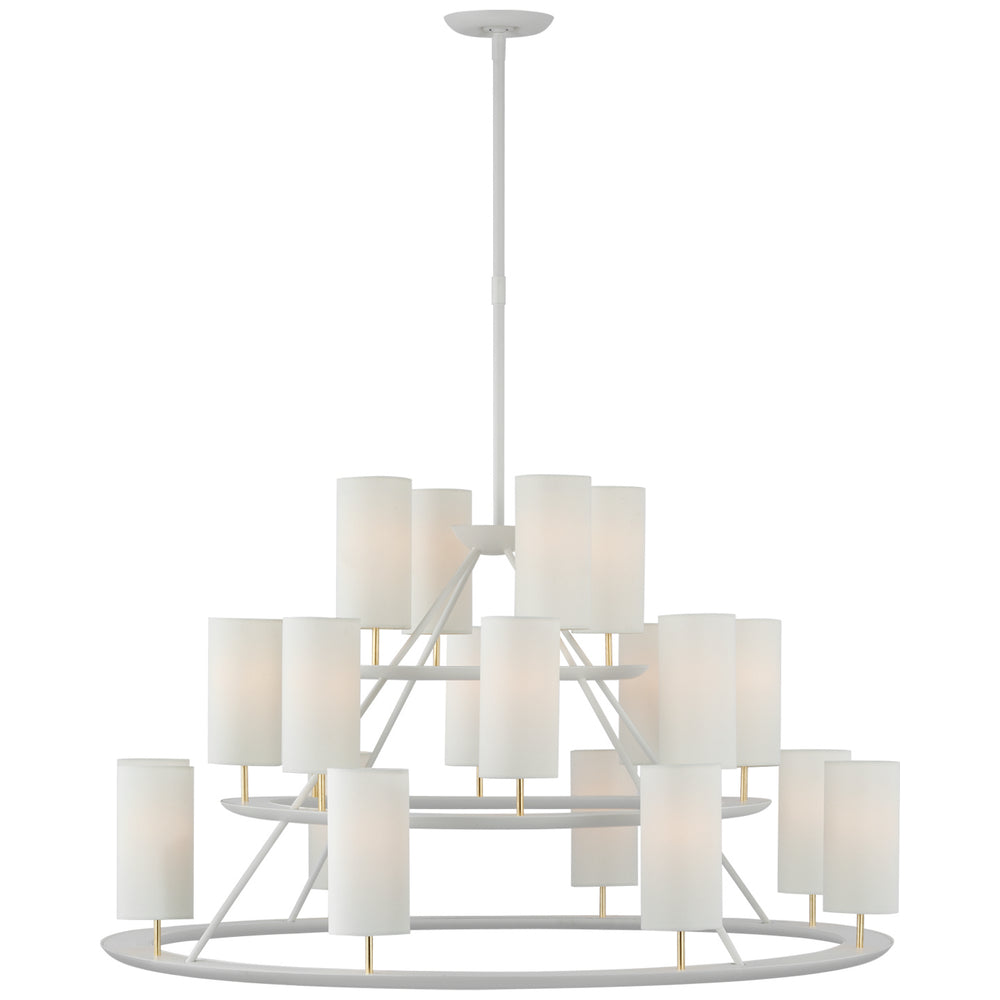 Visual Comfort Signature Canada - LED Chandelier - Trevi - Matte White and Gild- Union Lighting Luminaires Decor