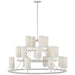 Visual Comfort Signature Canada - LED Chandelier - Trevi - Matte White and Gild- Union Lighting Luminaires Decor