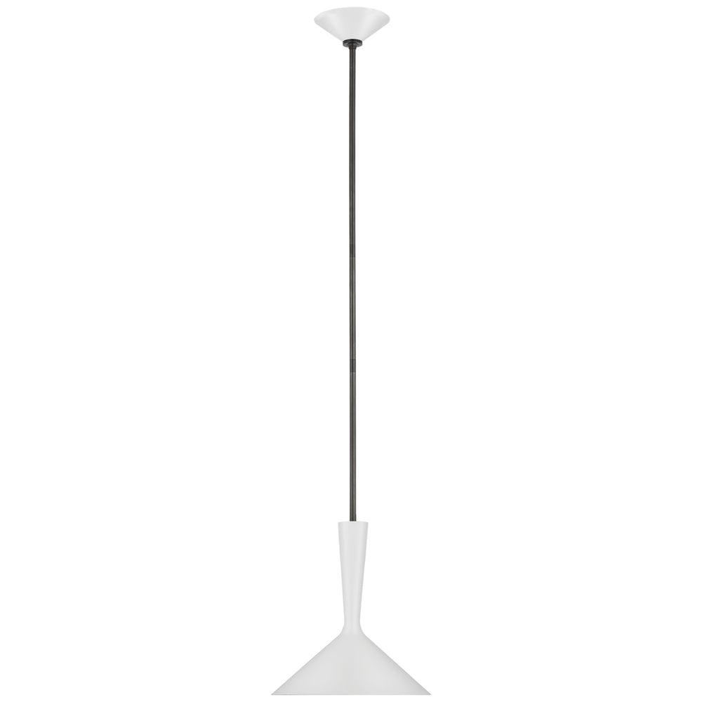 Visual Comfort Signature Canada - LED Pendant - Rosetta - Matte White and Bronze- Union Lighting Luminaires Decor