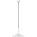 Visual Comfort Signature Canada - LED Pendant - Rosetta - Matte White and Polished Nickel- Union Lighting Luminaires Decor