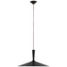 Visual Comfort Signature Canada - LED Pendant - Rosetta - Matte Black and Hand-Rubbed Antique Brass- Union Lighting Luminaires Decor