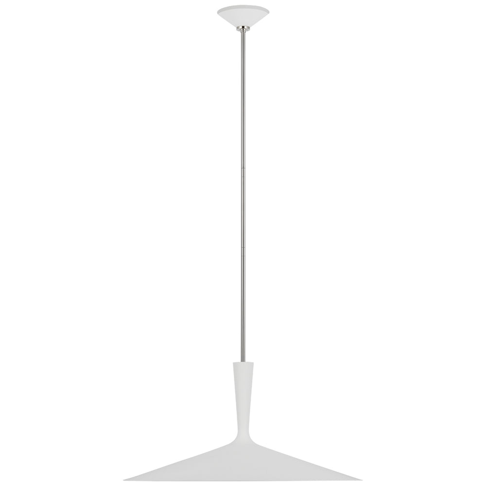 Visual Comfort Signature Canada - LED Pendant - Rosetta - Matte White and Polished Nickel- Union Lighting Luminaires Decor