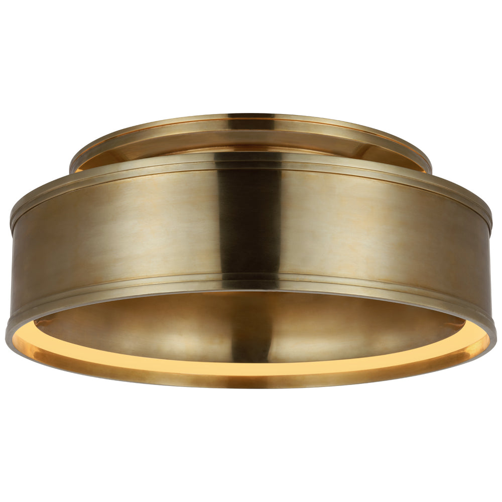 Visual Comfort Signature Canada - LED Flush Mount - Connery - Antique-Burnished Brass- Union Lighting Luminaires Decor
