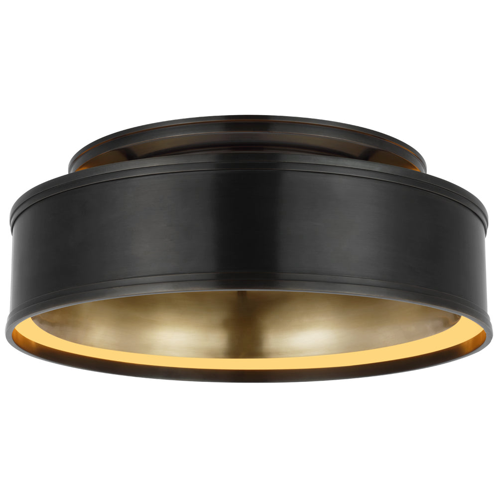 Visual Comfort Signature Canada - LED Flush Mount - Connery - Bronze- Union Lighting Luminaires Decor