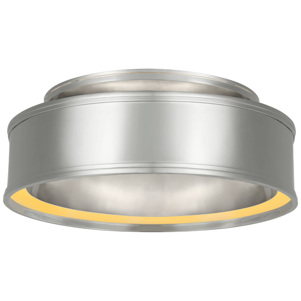 Visual Comfort Signature Canada - LED Flush Mount - Connery - Polished Nickel- Union Lighting Luminaires Decor