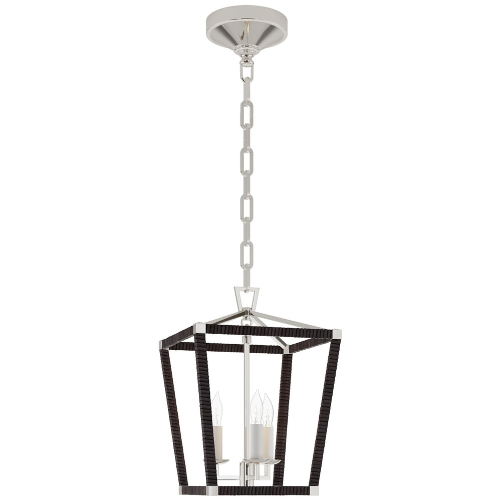 Visual Comfort Signature Canada - LED Lantern - Darlana5 - Polished Nickel and Black Rattan- Union Lighting Luminaires Decor