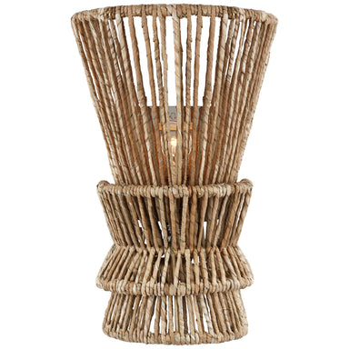Visual Comfort Signature Canada - LED Wall Sconce - Antigua - Polished Nickel and Natural Abaca- Union Lighting Luminaires Decor