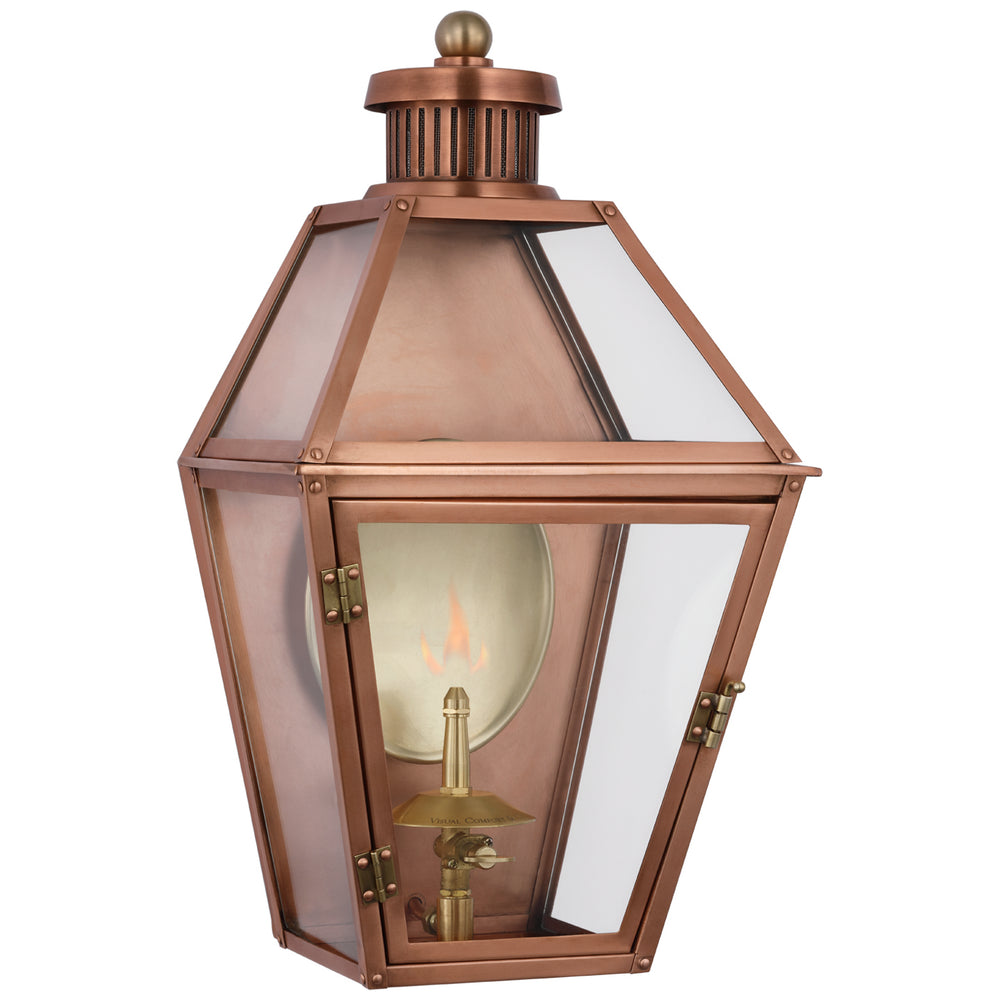 Visual Comfort Signature Canada - Gas Wall Lantern - Stratford Gas - Soft Copper- Union Lighting Luminaires Decor