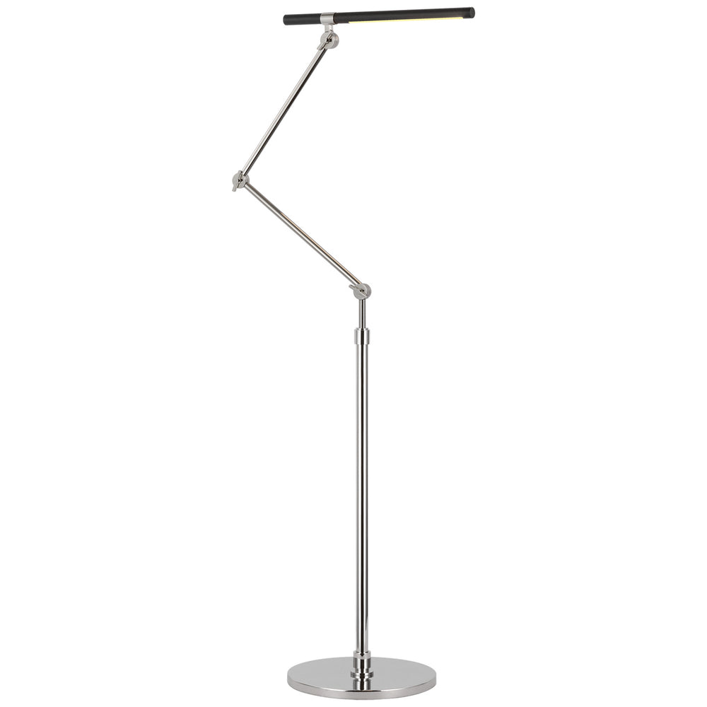 Visual Comfort Signature Canada - LED Floor Lamp - Heron - Polished Nickel and Matte Black- Union Lighting Luminaires Decor