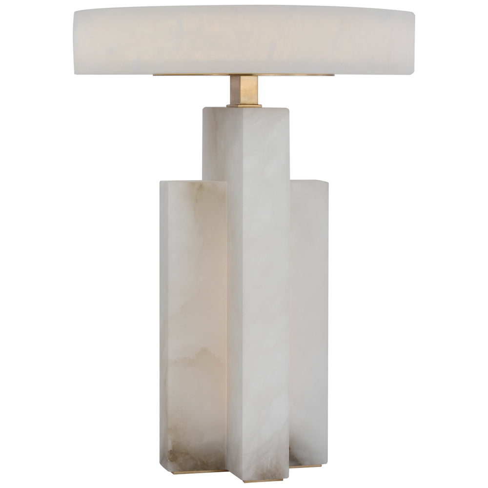 Visual Comfort Signature Canada - LED Table Lamp - Trancas - Alabaster and Brass- Union Lighting Luminaires Decor