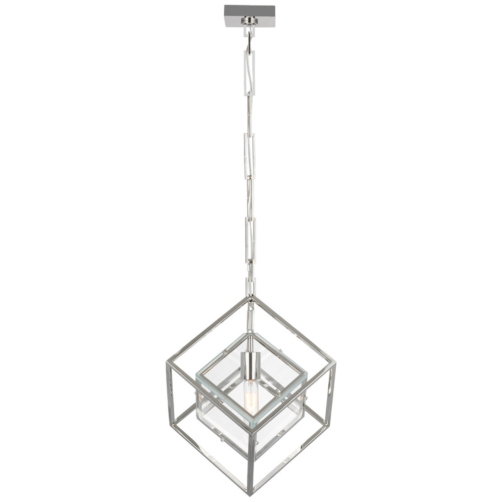 Visual Comfort Signature Canada - LED Pendant - Cubed - Polished Nickel- Union Lighting Luminaires Decor