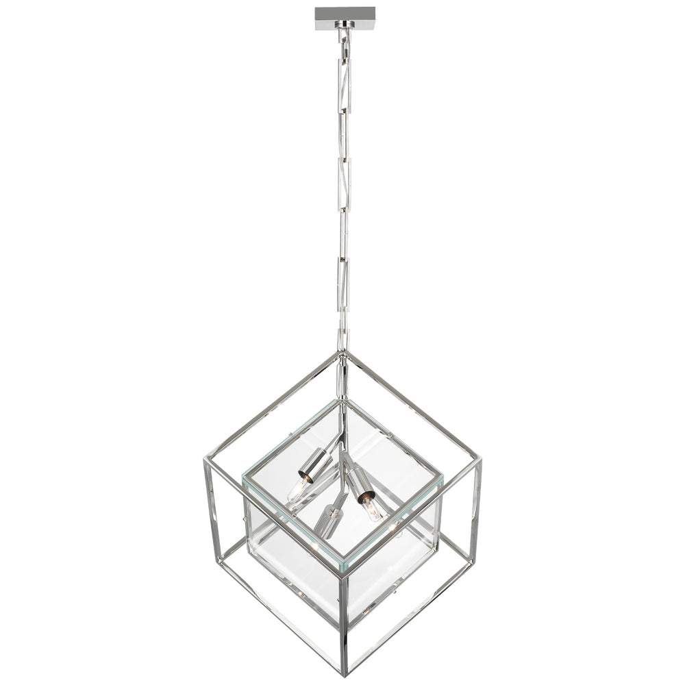 Visual Comfort Signature Canada - LED Pendant - Cubed - Polished Nickel- Union Lighting Luminaires Decor