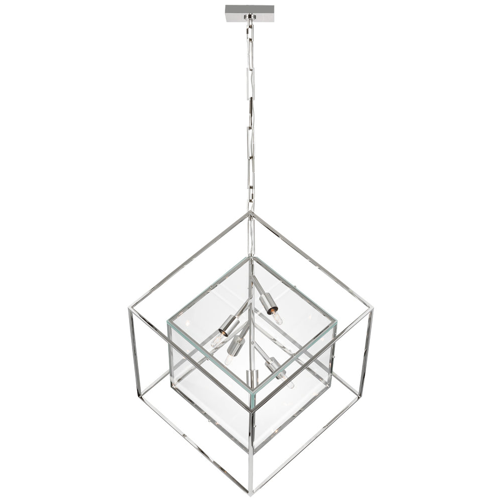 Visual Comfort Signature Canada - LED Pendant - Cubed - Polished Nickel- Union Lighting Luminaires Decor