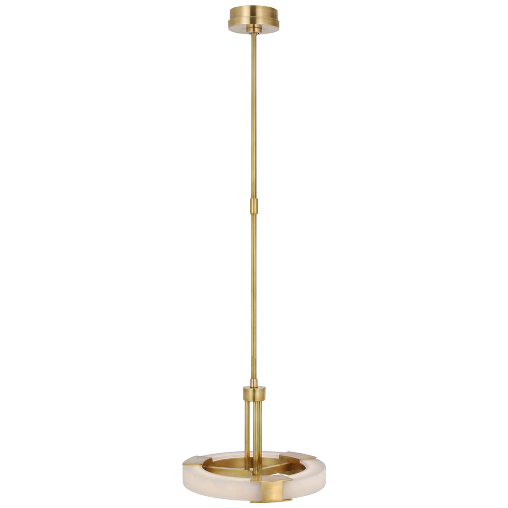 Visual Comfort Signature Canada - LED Pendant - Covet - Antique-Burnished Brass and Alabaster- Union Lighting Luminaires Decor