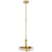 Visual Comfort Signature Canada - LED Pendant - Covet - Antique-Burnished Brass and Alabaster- Union Lighting Luminaires Decor
