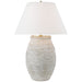 Visual Comfort Signature Canada - LED Table Lamp - Avedon - Plaster White Rattan- Union Lighting Luminaires Decor