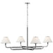 Visual Comfort Signature Canada - LED Chandelier - Rigby - Polished Nickel and Ebony- Union Lighting Luminaires Decor