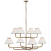 Visual Comfort Signature Canada - LED Chandelier - Rigby - Soft Brass and Natural Oak- Union Lighting Luminaires Decor