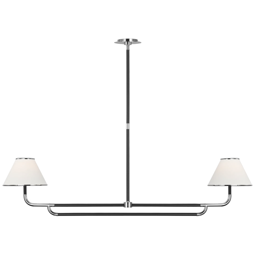 Visual Comfort Signature Canada - LED Chandelier - Rigby - Polished Nickel and Ebony- Union Lighting Luminaires Decor