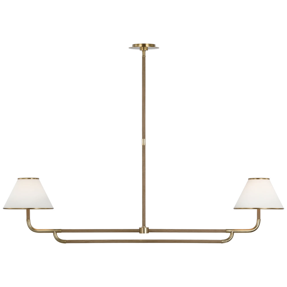 Visual Comfort Signature Canada - LED Chandelier - Rigby - Soft Brass and Natural Oak- Union Lighting Luminaires Decor