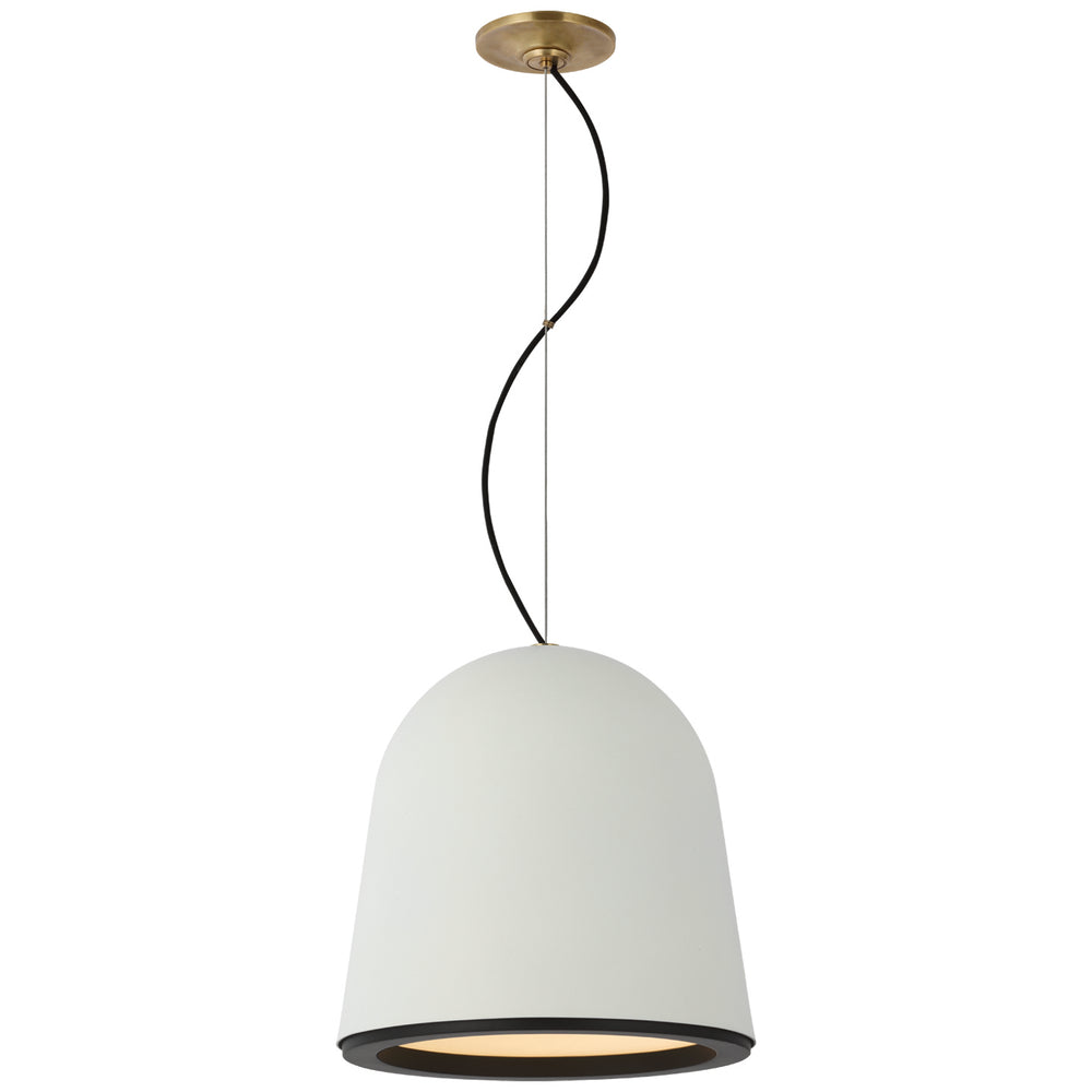 Visual Comfort Signature Canada - LED Pendant - Murphy - Plaster White and Matte Black- Union Lighting Luminaires Decor