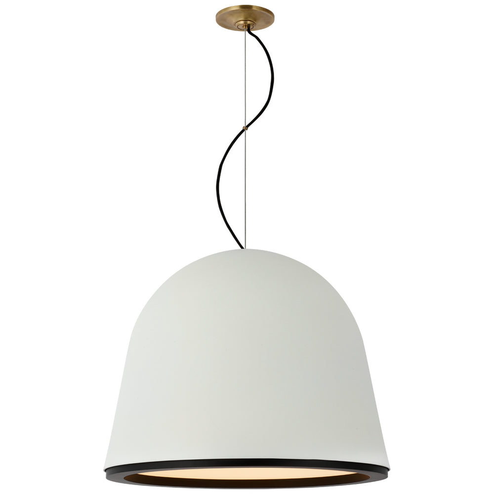 Visual Comfort Signature Canada - LED Pendant - Murphy - Plaster White and Matte Black- Union Lighting Luminaires Decor
