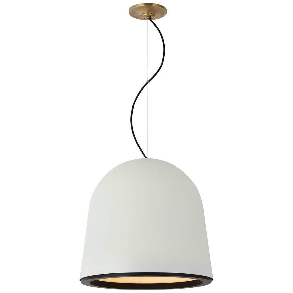 Visual Comfort Signature Canada - LED Pendant - Murphy - Plaster White and Matte Black- Union Lighting Luminaires Decor