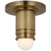 Visual Comfort Signature Canada - LED Flush Mount - Top Hat - Hand-Rubbed Antique Brass- Union Lighting Luminaires Decor