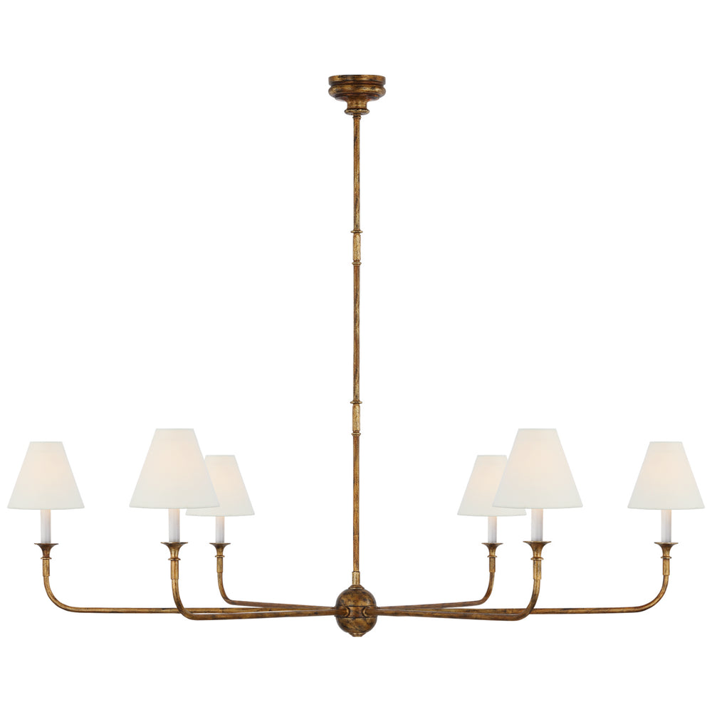 Visual Comfort Signature Canada - Six Light Chandelier - Piaf - Antique Gild- Union Lighting Luminaires Decor