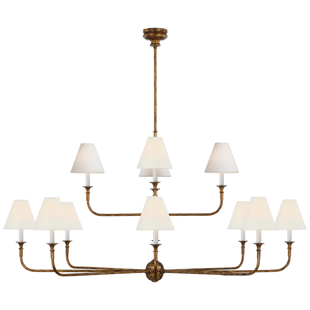 Visual Comfort Signature Canada - LED Chandelier - Piaf - Antique Gild- Union Lighting Luminaires Decor