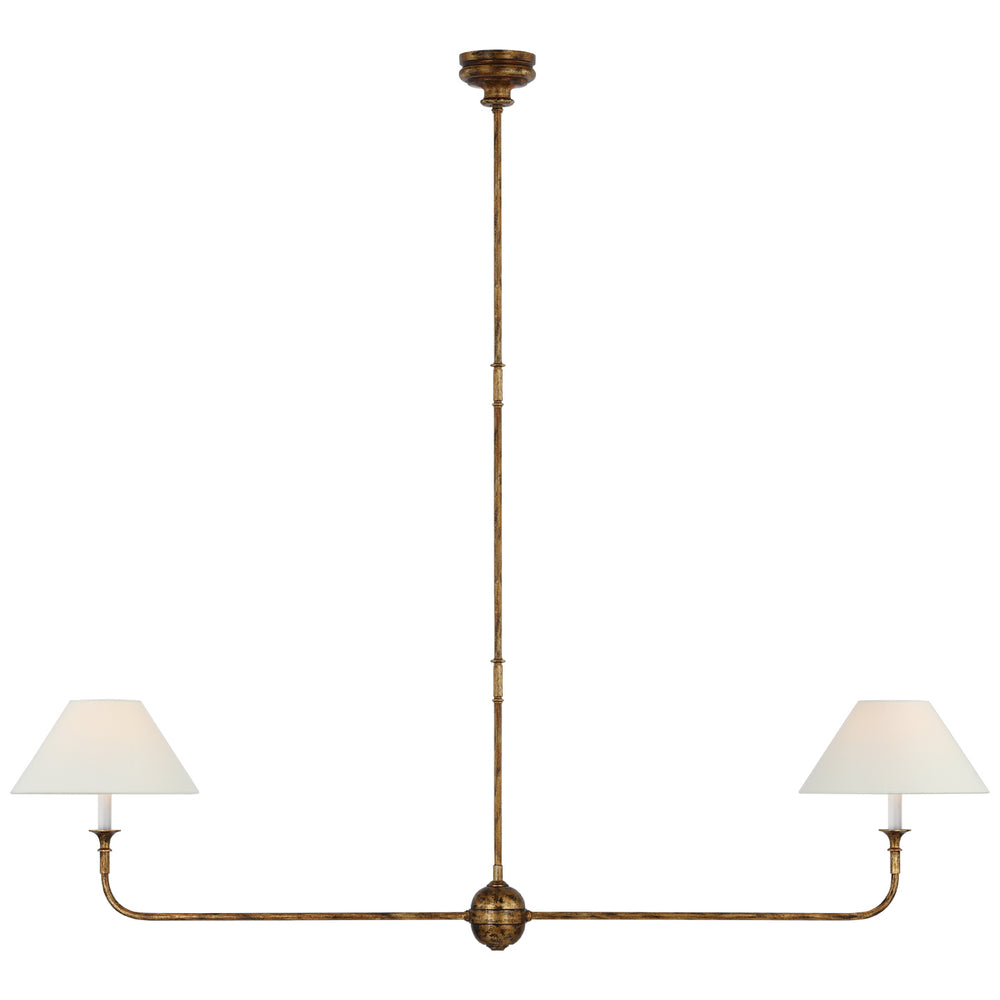 Visual Comfort Signature Canada - LED Linear Pendant - Piaf - Antique Gild- Union Lighting Luminaires Decor