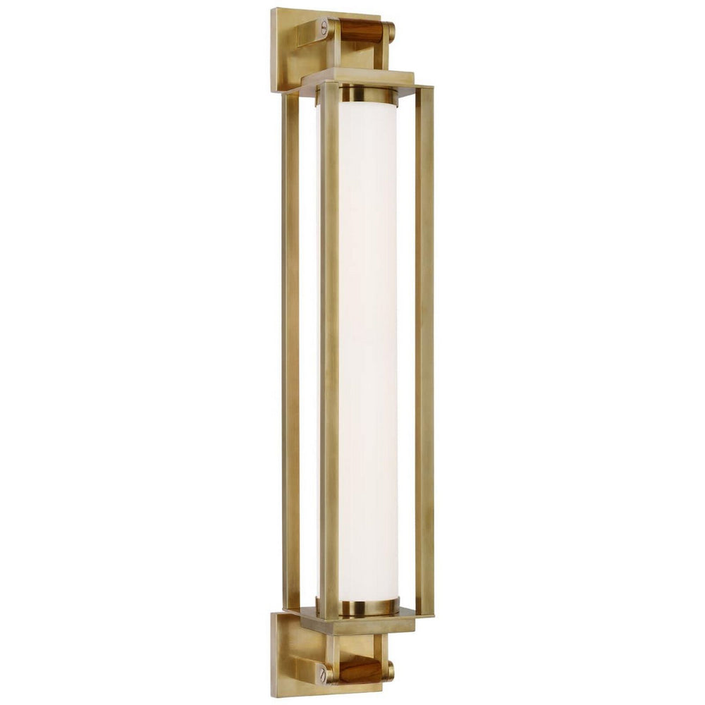 Ralph Lauren Canada - LED Wall Sconce - Northport - Natural Brass and Teak- Union Lighting Luminaires Decor