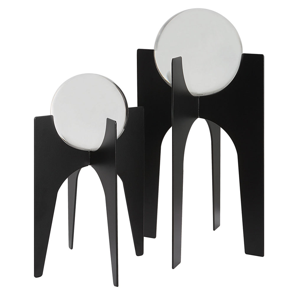 Uttermost - Crystal Spheres, S/2 - Ellianna - Brushed Black- Union Lighting Luminaires Decor