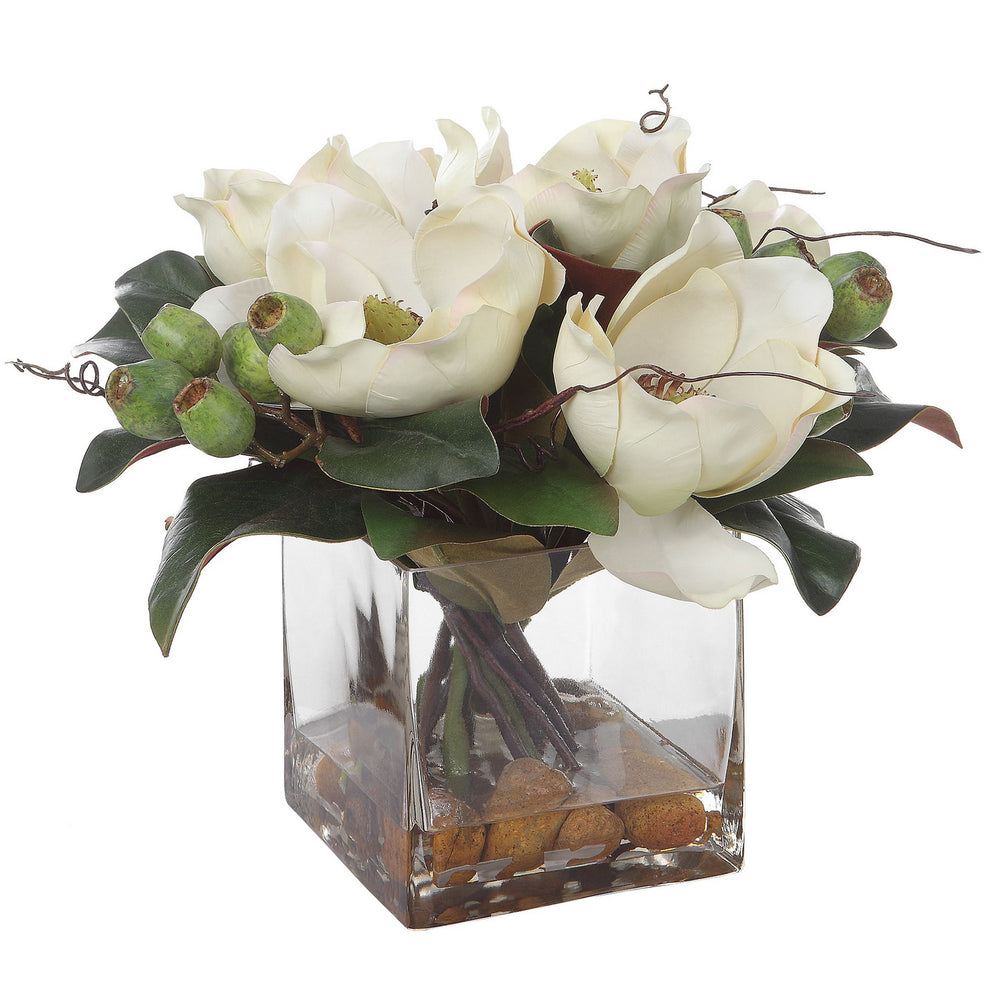 Uttermost - Artificial Flower - Dobbins Magnolia - Natural- Union Lighting Luminaires Decor