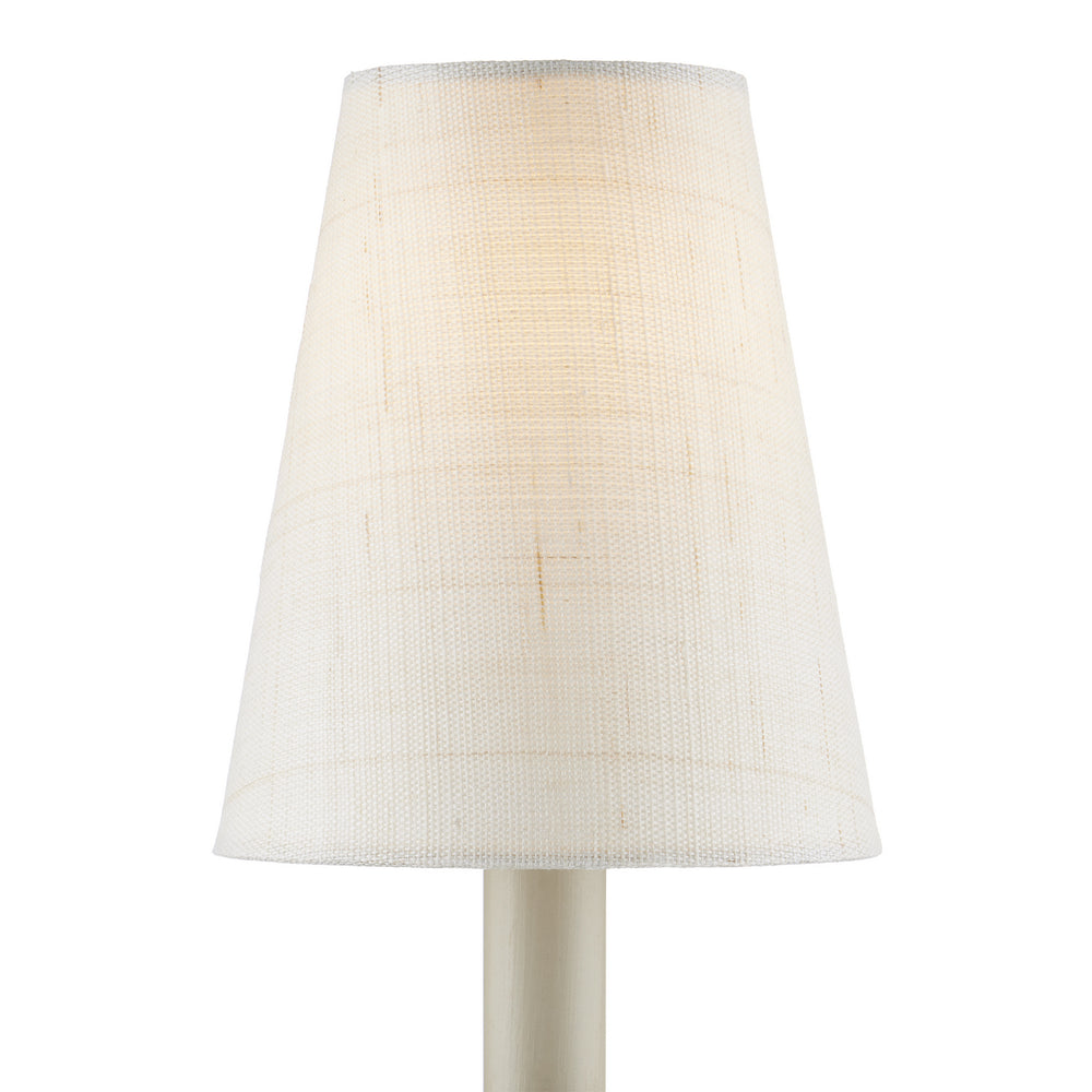 Currey and Company - Chandelier Shade - Ivory Fine Grasscloth Tapered Chandelier Shade - Light Natural- Union Lighting Luminaires Decor
