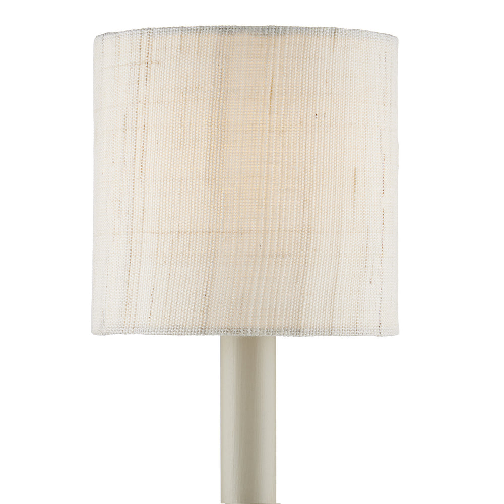 Currey and Company - Chandelier Shade - Ivory Fine Grasscloth Drum Chandelier Shade - Light Natural- Union Lighting Luminaires Decor