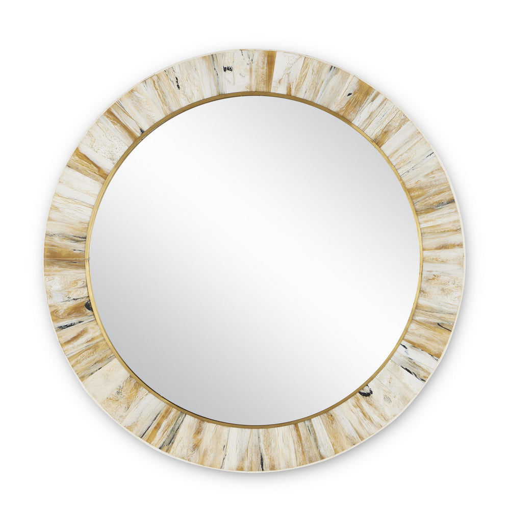Currey and Company - Mirror - Niva - Cream/Brass- Union Lighting Luminaires Decor