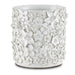 Currey and Company - Cachepot - Jessamine Collection - White- Union Lighting Luminaires Decor