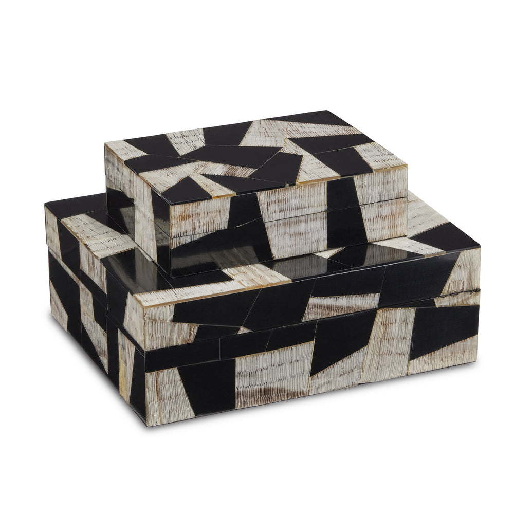 Currey and Company - Box Set of 2 - Bindu - Natural/Black- Union Lighting Luminaires Decor